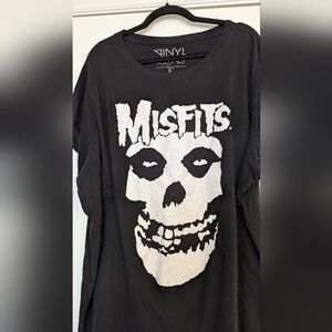 Torrid Black Misfits Graphic Tee Size 6